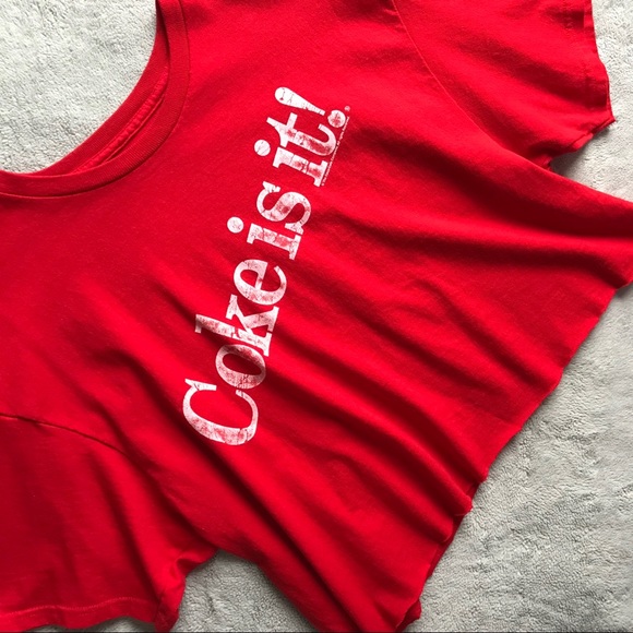 Urban Outfitters Tops - Urban Outfitters Junk Food Coca-Cola Coke Crop Top
